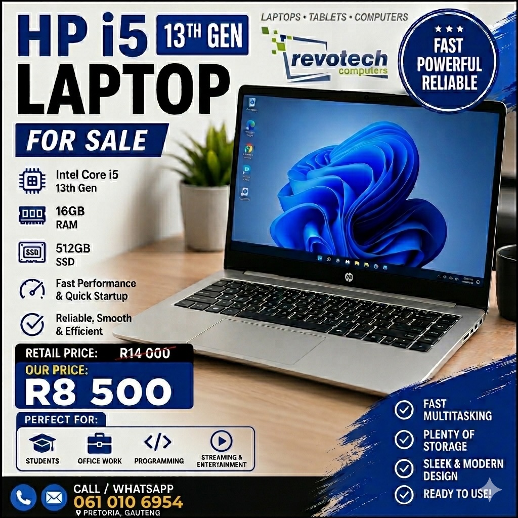 HP laptop featured by Revotech Computers